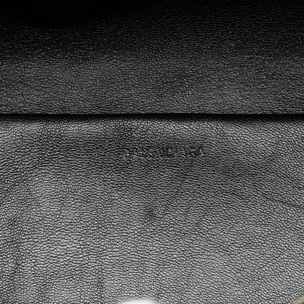 Pre-owned Balenciaga Lambskin Logo Souvenir XS Belt Bag Black