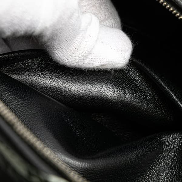 Pre-owned Balenciaga Lambskin Logo Souvenir XS Belt Bag Black