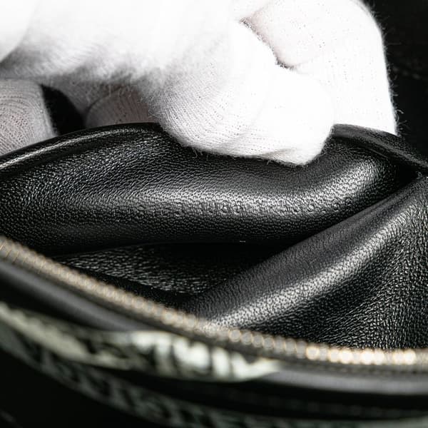 Pre-owned Balenciaga Lambskin Logo Souvenir XS Belt Bag Black