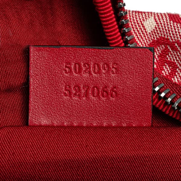 Pre-owned Gucci Kids GG Canvas Star Belt Bag Red