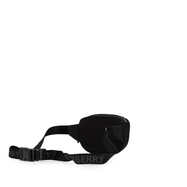Pre-owned Burberry Nylon Logo Cannon Belt Bag Black