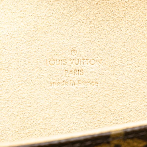 Pre-owned Louis Vuitton Monogram Pochette Florentine Brown