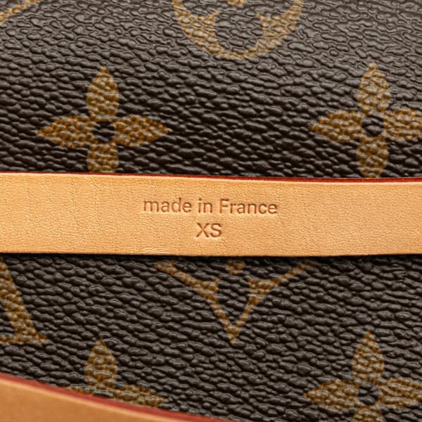 Pre-owned Louis Vuitton Monogram Pochette Florentine Brown