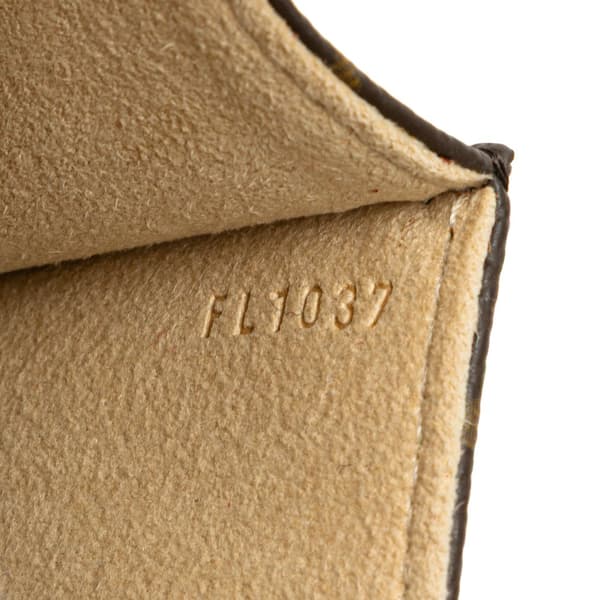 Pre-owned Louis Vuitton Monogram Pochette Florentine Brown