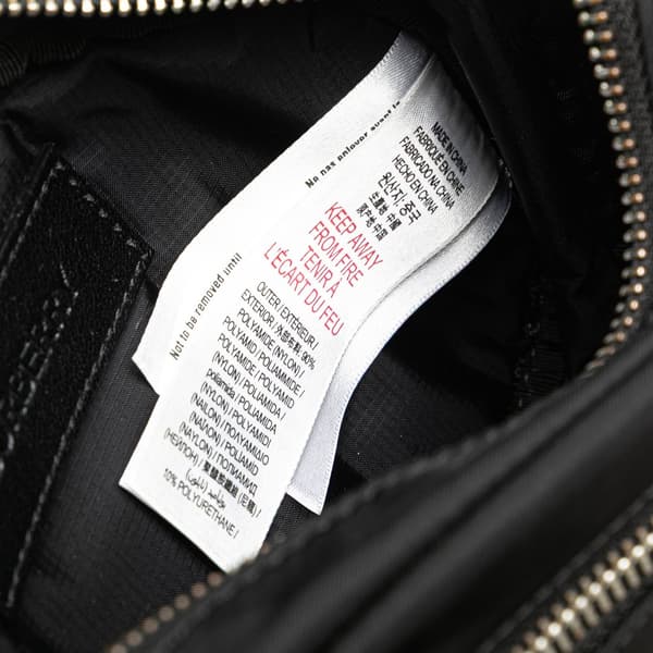 Pre-owned Burberry Nylon Logo Cannon Belt Bag Black