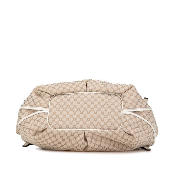 Pre-owned Celine Macadam Canvas Bittersweet Hobo Brown