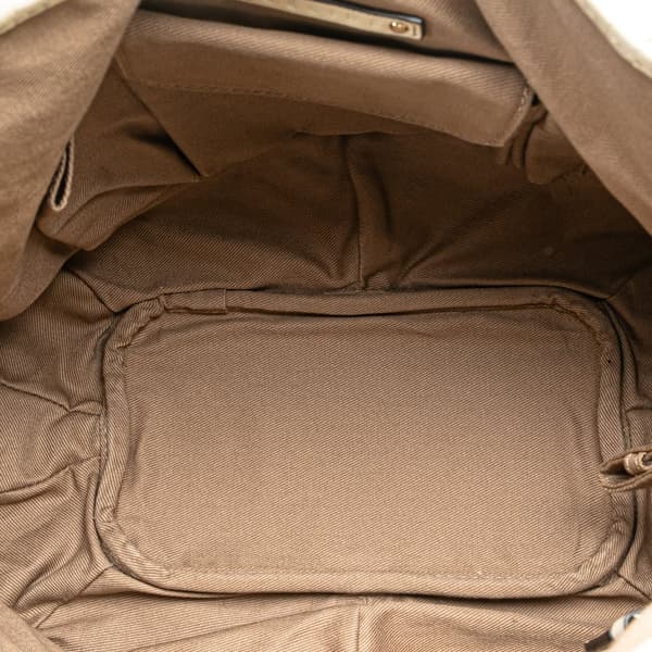 Pre-owned Celine Macadam Canvas Bittersweet Hobo Brown