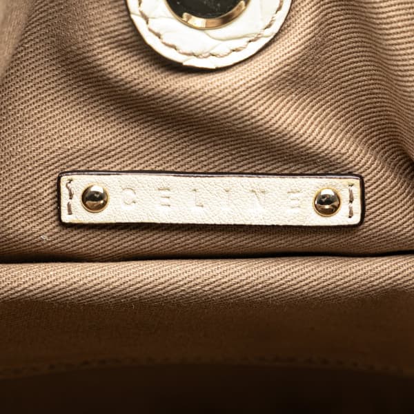 Pre-owned Celine Macadam Canvas Bittersweet Hobo Brown