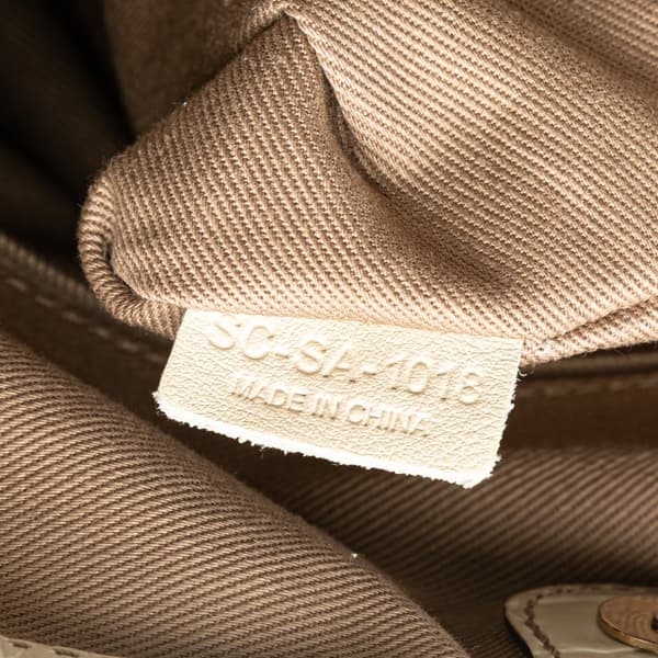 Pre-owned Celine Macadam Canvas Bittersweet Hobo Brown