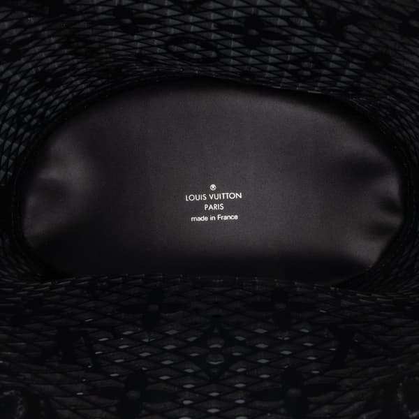 Pre-owned Louis Vuitton Monogram Lace Bucket PM Black