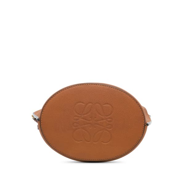 Pre-owned LOEWE Leather Gate Bucket Bag Brown
