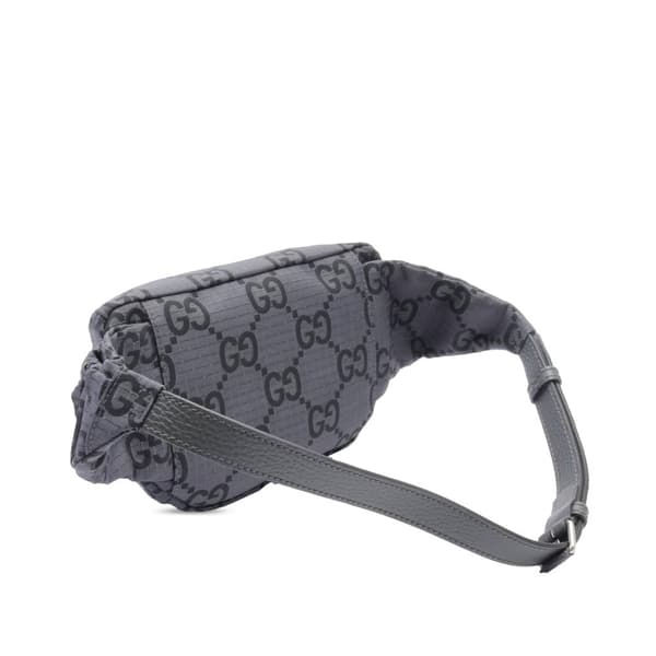 Pre-owned Gucci GG Nylon Ripstop Belt Bag Gray
