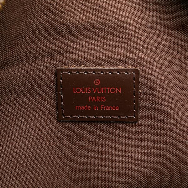 Pre-owned Louis Vuitton Damier Ebene Melville Belt Bum Bag Brown