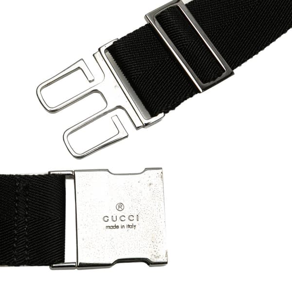 Pre-owned Gucci GG Canvas Belt Bag Black