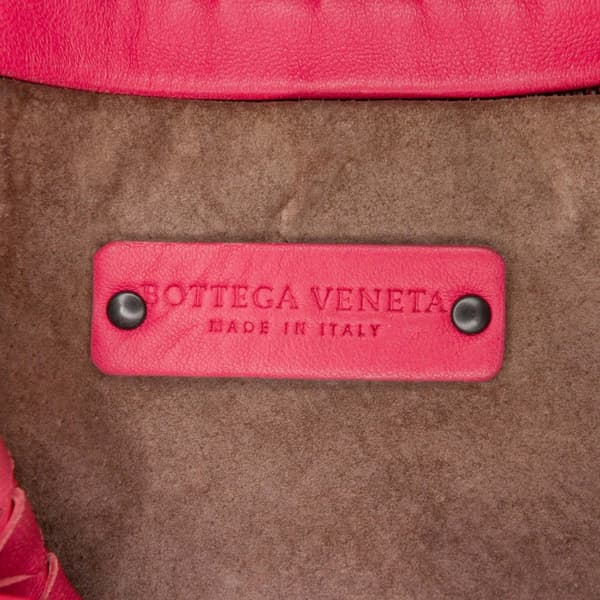 Pre-owned Bottega Veneta Nappa Intrecciato Bucket Bag Pink