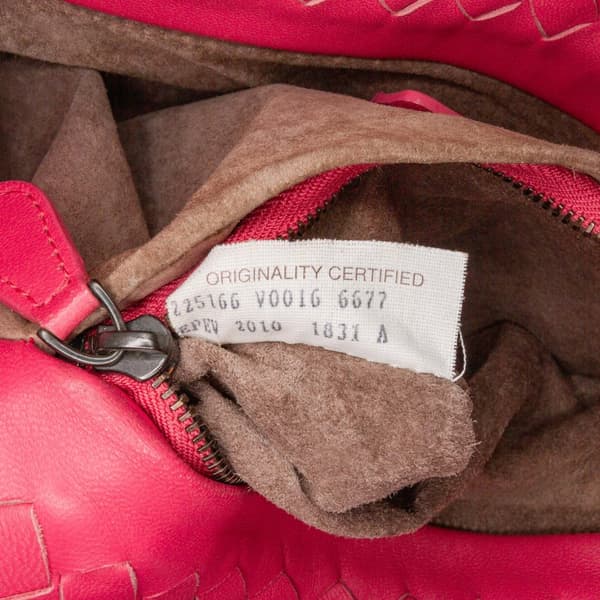 Pre-owned Bottega Veneta Nappa Intrecciato Bucket Bag Pink