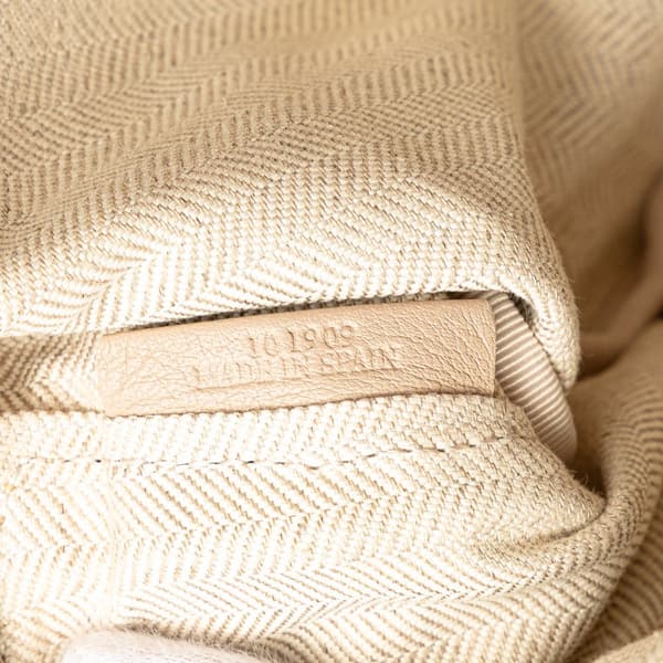 Pre-owned LOEWE Paulas Ibiza Printed Canvas Belt Bag White