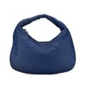 Pikkukuva 1 / 10: Pre-owned Bottega Veneta Small Nappa Intrecciato Veneta Hobo Blue