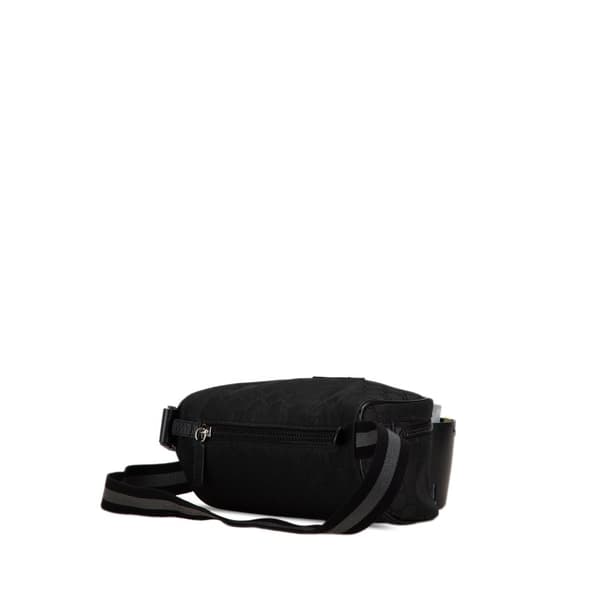 Pre-owned Gucci GG Nylon Web Belt Bag Black