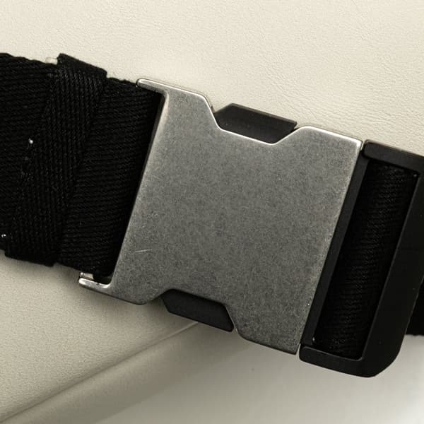 Pre-owned Bottega Veneta Leather Intrecciato Belt Bag White