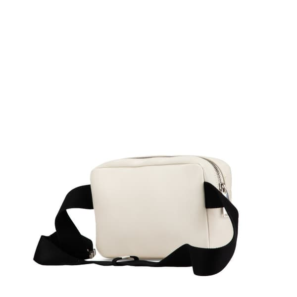Pre-owned Bottega Veneta Leather Intrecciato Belt Bag White