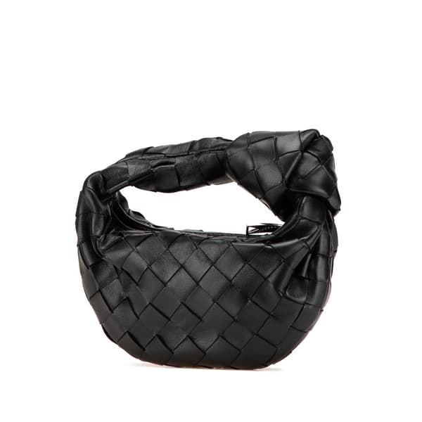 Pre-owned Bottega Veneta Candy Nappa Intrecciato Jodie Black