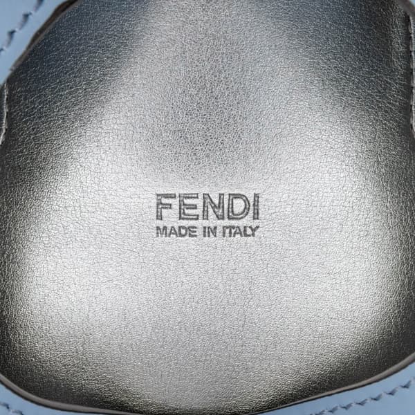 Pre-owned Fendi Mini Leather Cookie Hobo Blue