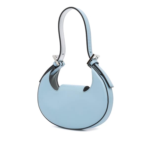 Pre-owned Fendi Mini Leather Cookie Hobo Blue