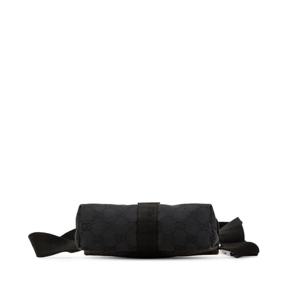 Pre-owned Gucci GG Canvas Belt Bag Black