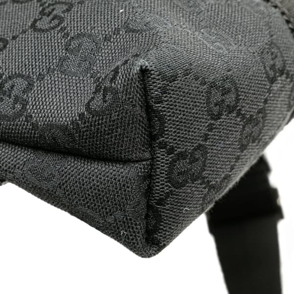 Pre-owned Gucci GG Canvas Belt Bag Black