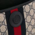 Miniatyrbild 8 av 10: Pre-owned Gucci GG Supreme Ophidia Belt Bag Brown