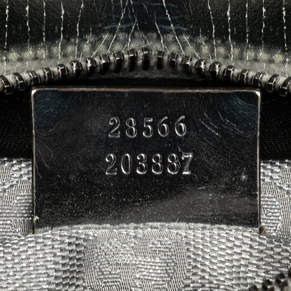 Pre-owned Gucci GG Canvas Web Double Pocket Belt Bag Silver