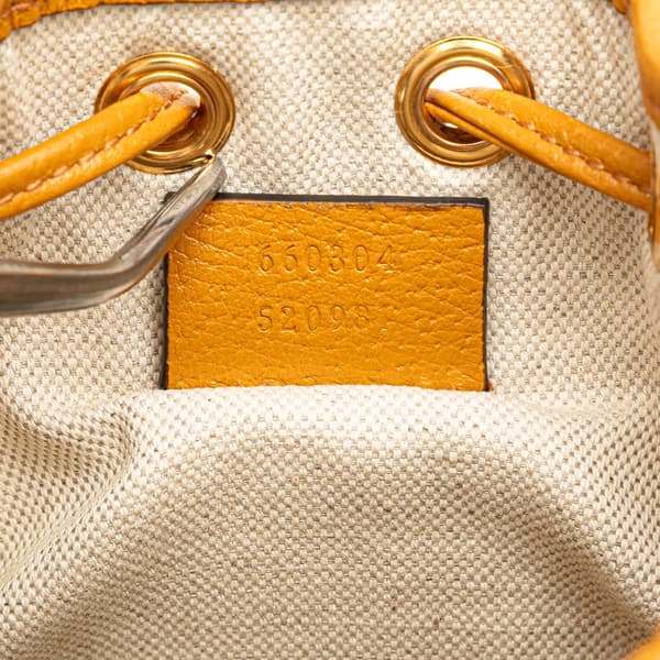 Pre-owned Gucci x EXO-KAI Mini GG Supreme Ophidia Bucket Bag Brown