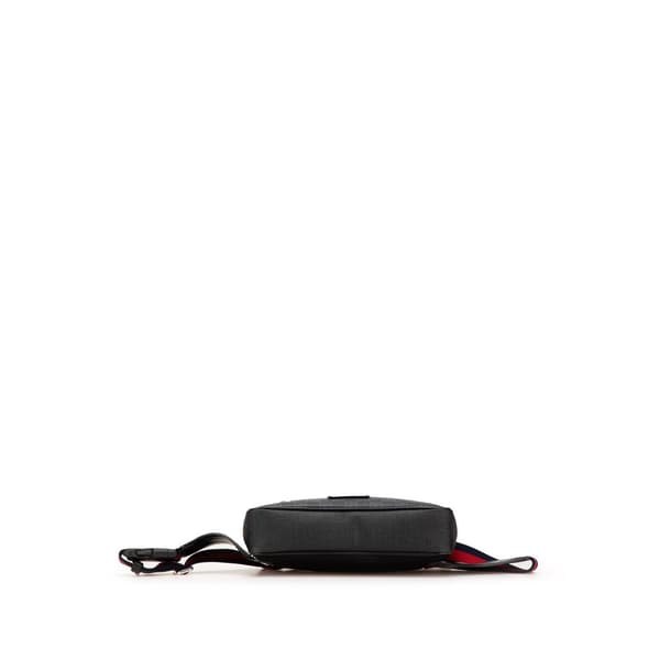 Pre-owned Gucci GG Supreme Web Belt Bag Black