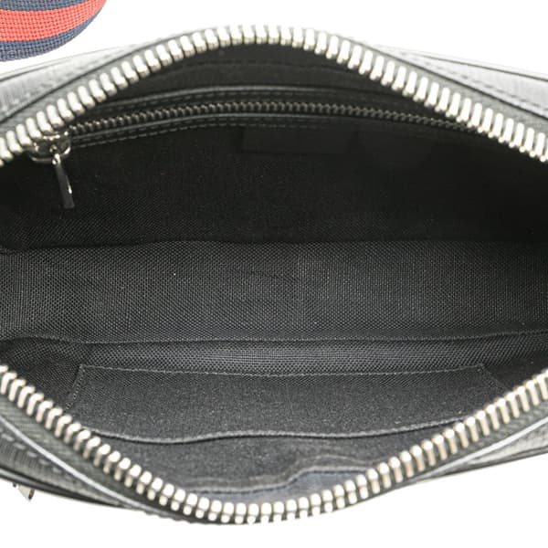 Pre-owned Gucci GG Supreme Web Belt Bag Black