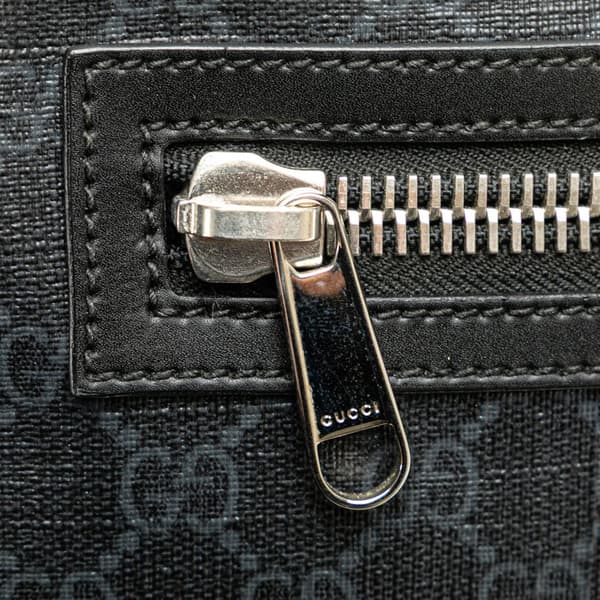 Pre-owned Gucci GG Supreme Web Belt Bag Black