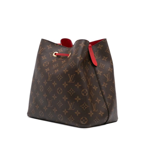 Pre-owned Louis Vuitton Monogram Braided Neonoe MM Brown