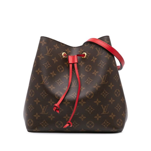 Pre-owned Louis Vuitton Monogram Braided Neonoe MM Brown