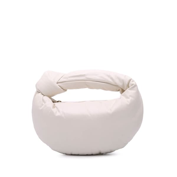 Pre-owned Bottega Veneta Mini Nappa Puffy Jodie White