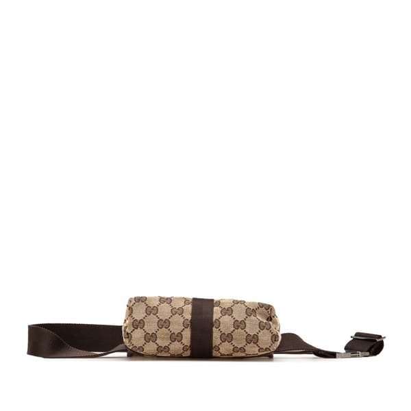 Pre-owned Gucci GG Canvas Belt Bag Brown