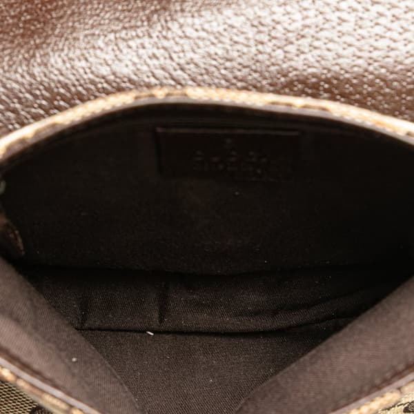 Pre-owned Gucci GG Canvas Belt Bag Brown
