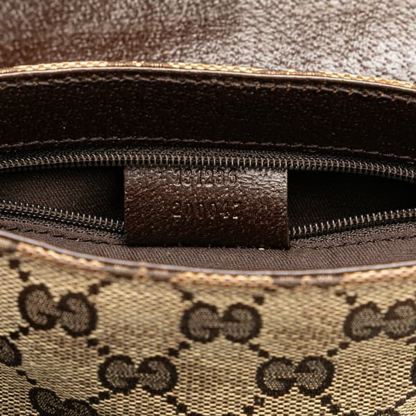 Pre-owned Gucci GG Canvas Belt Bag Brown