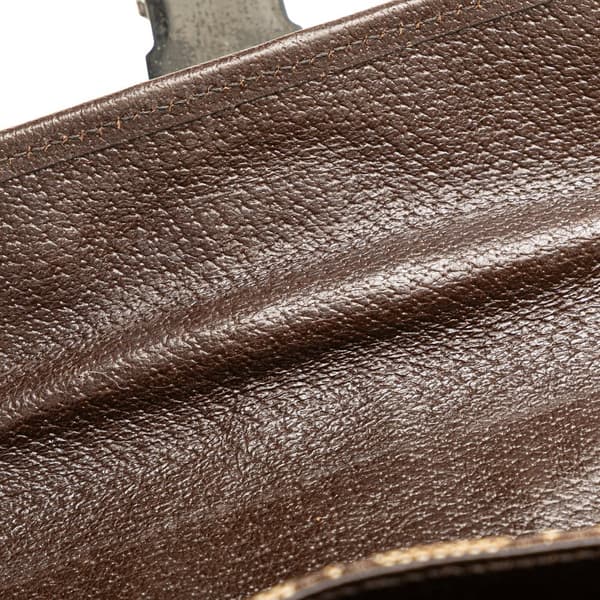 Pre-owned Gucci GG Canvas Belt Bag Brown