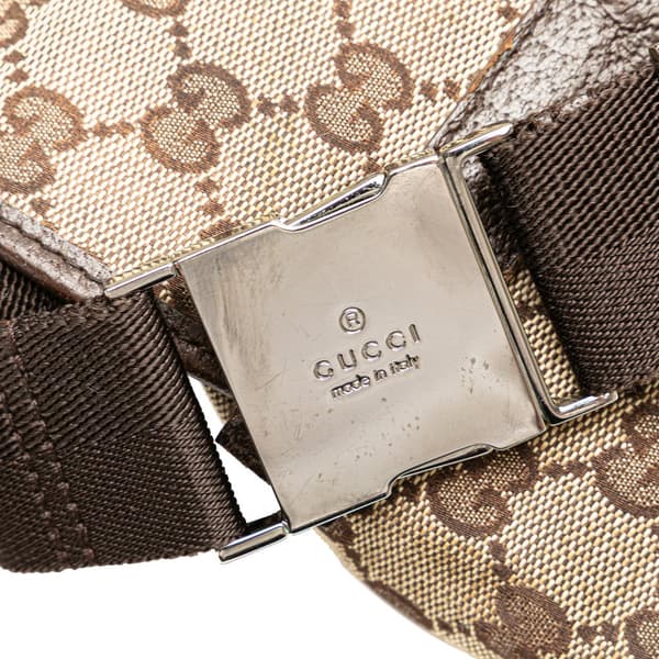 Pre-owned Gucci GG Canvas Belt Bag Brown
