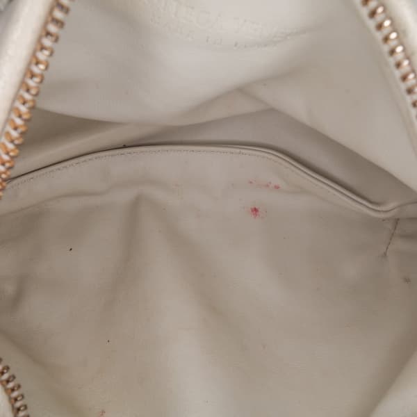 Pre-owned Bottega Veneta Mini Nappa Intrecciato Jodie White