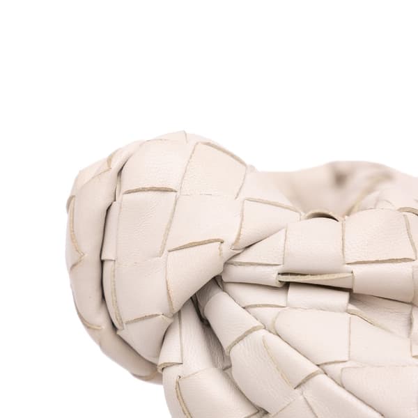 Pre-owned Bottega Veneta Mini Nappa Intrecciato Jodie White