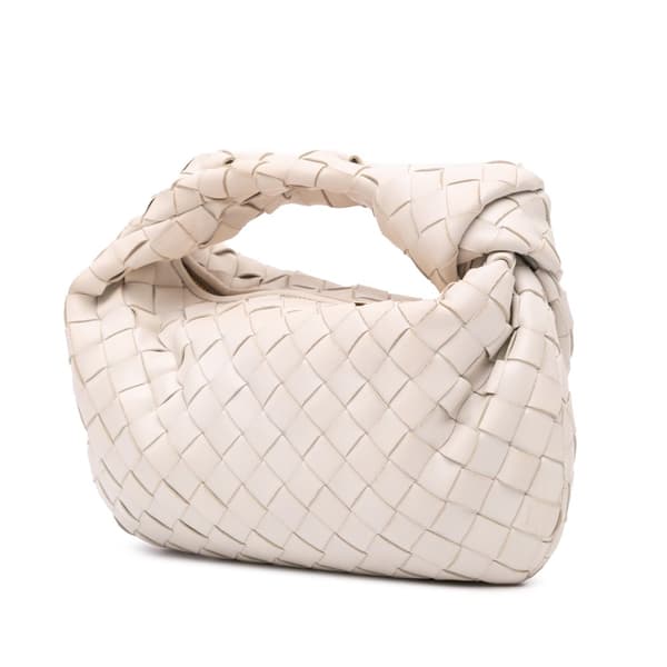 Pre-owned Bottega Veneta Mini Nappa Intrecciato Jodie White