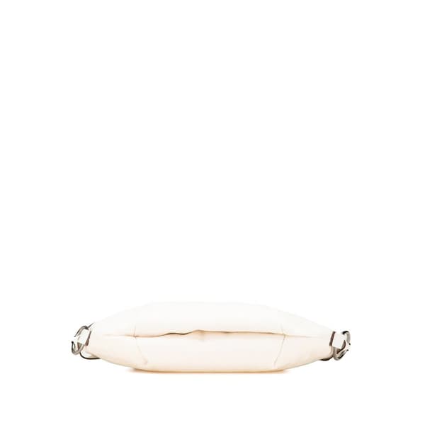 Pre-owned Gucci GG Canvas Hobo White