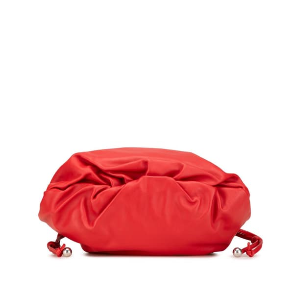 Pre-owned Bottega Veneta Medium Nappa The Bulb Red