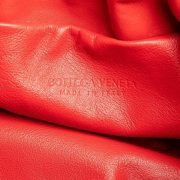 Pre-owned Bottega Veneta Medium Nappa The Bulb Red